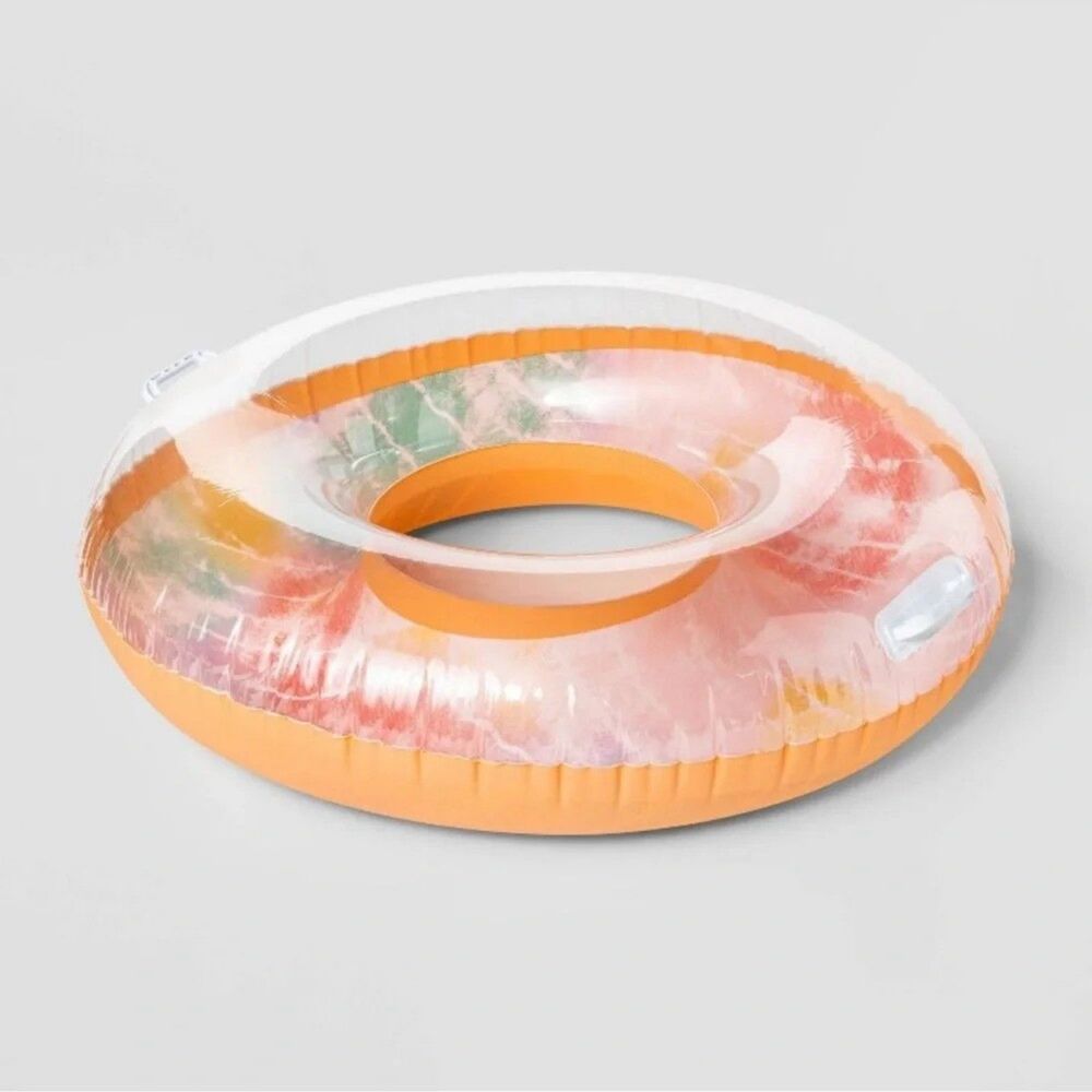 Sun Squad Inflatable Swim Tube with Handles 33" diameter New